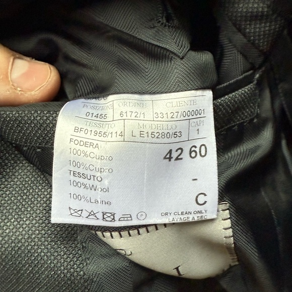 Canali Dark Gray Men's Suit - Picture 5 of 5